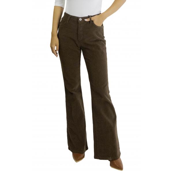 Pantaloni scampanati in velluto Please 